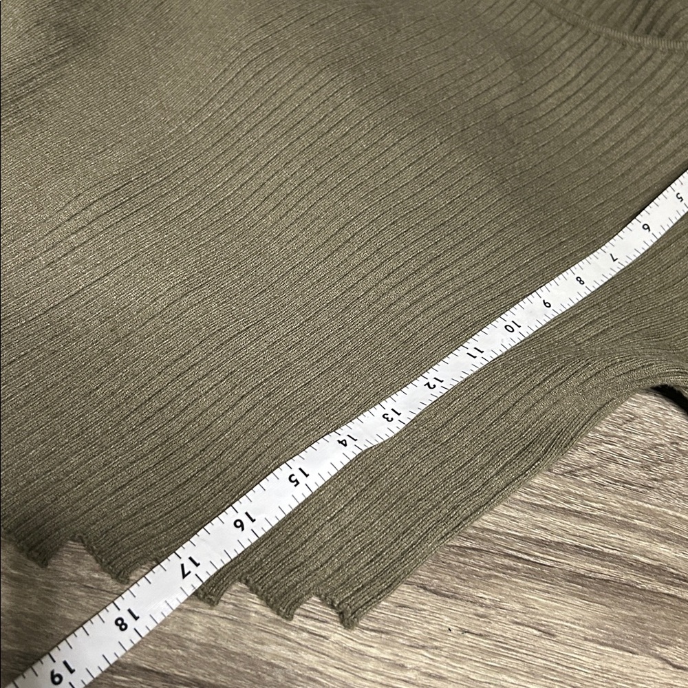 ME Makeover Essentials Olive Ribbed Sweater - Picture 5 of 7